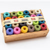 Wooden Crate of Mini  Nutscene Heritage Twine spools